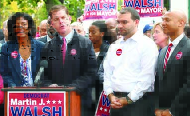 Charlotte Golar Richie endorses Walsh: The third-place finisher in September's preliminary election is the third candidate of color to back Walsh. Photo courtesy Walsh campaign